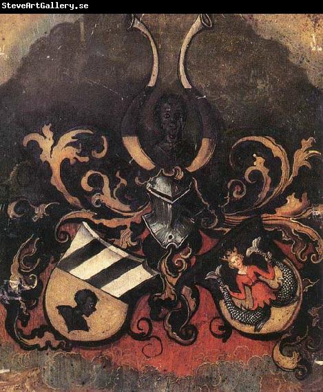 Albrecht Durer Combined Coat-of-Arms of the Tucher and Rieter Families